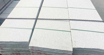 济南芝麻白毛板，石材毛板