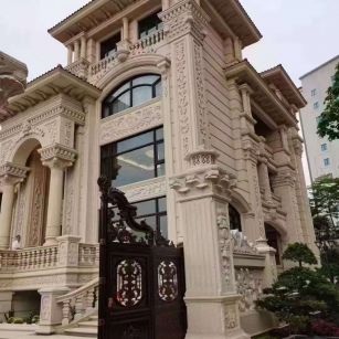 济南黄金麻别墅外墙异形定制