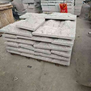 济南芝麻白蘑菇石，自然面